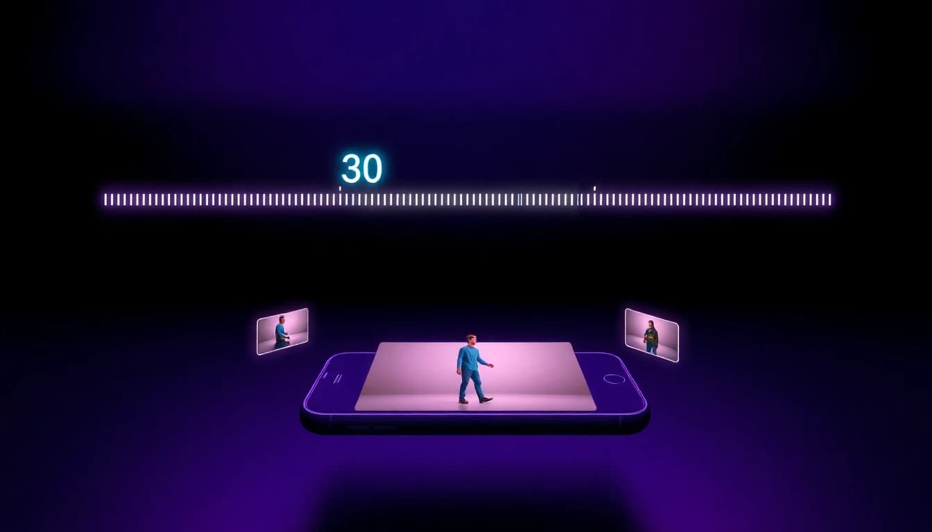 Seedance 2.5 AI video generator interface inside VIBE showing reference image upload and a 30-second timeline